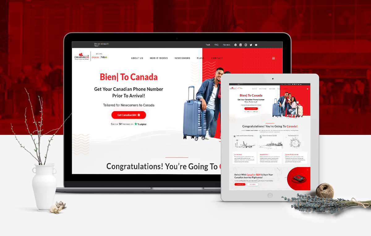 Website design example by PraharX